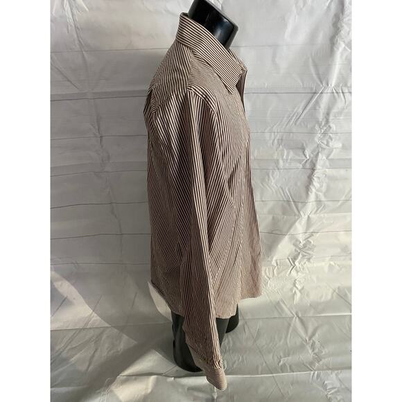 ABERCROMBIE & FITCH MUSCLE FIT Button Up Long Sleeve Striped Shirt - Men’s XXL - Picture 5 of 6